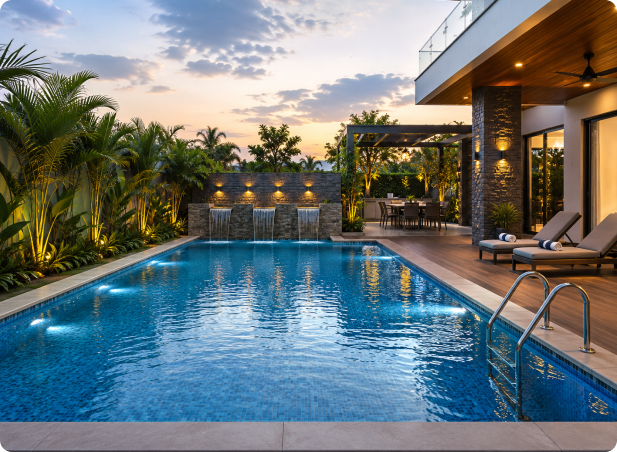 Concrete RCC Gunite pool